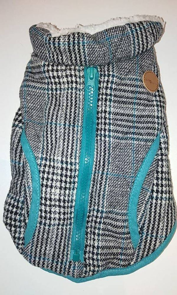 Mantel J&V Turquoise geruit 32cm