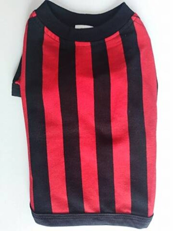 Sport tshirt rood/zwart 26cm