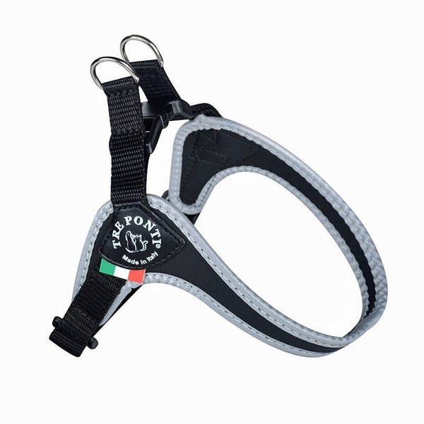 Treponti clips (zonder koord) verstelbaar zwart reflecterend