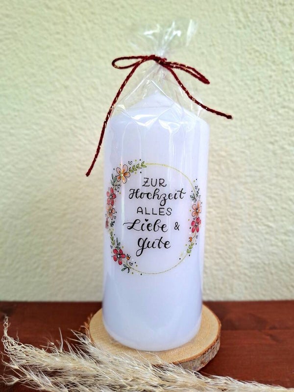 Zur Hochzeit alles Liebe und Gute