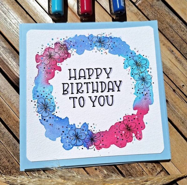 Happy Birthday to you - Blumenkranz