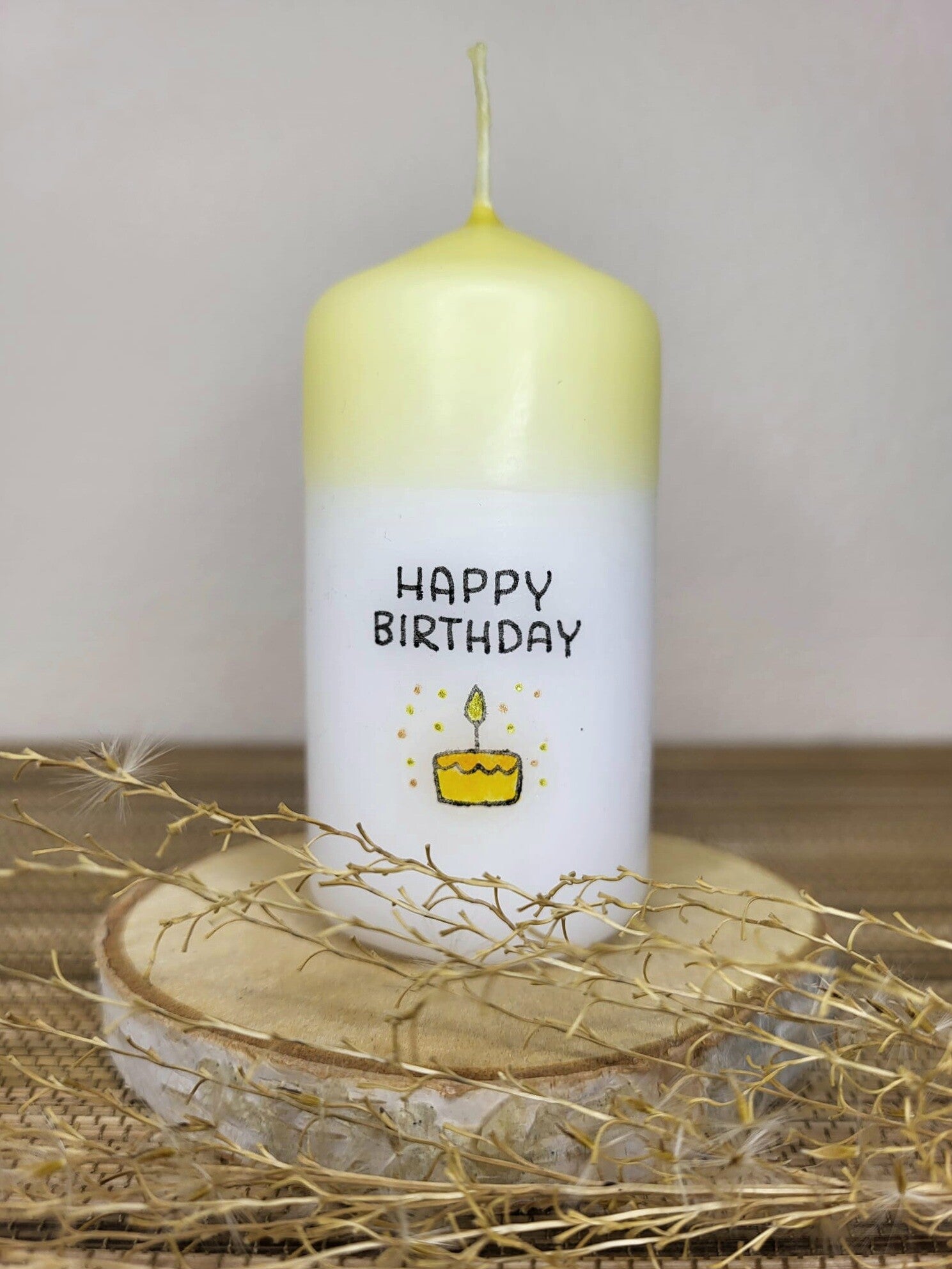 Happy Birthday - gelb