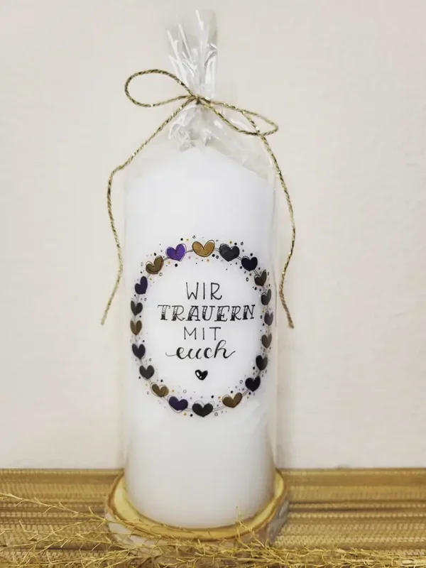 Wir trauern mit euch - Trauerkerze