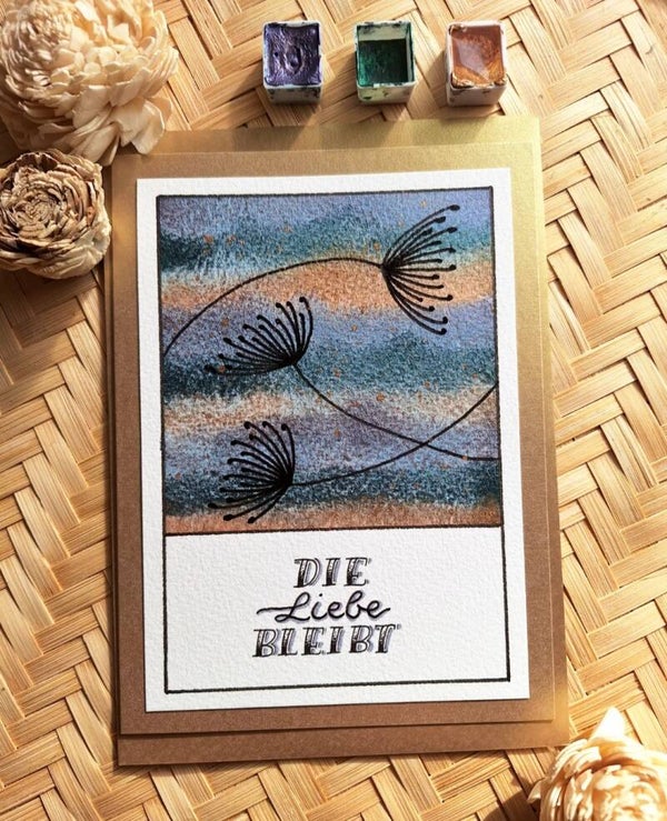 Die Liebe bleibt - Trauerkarte