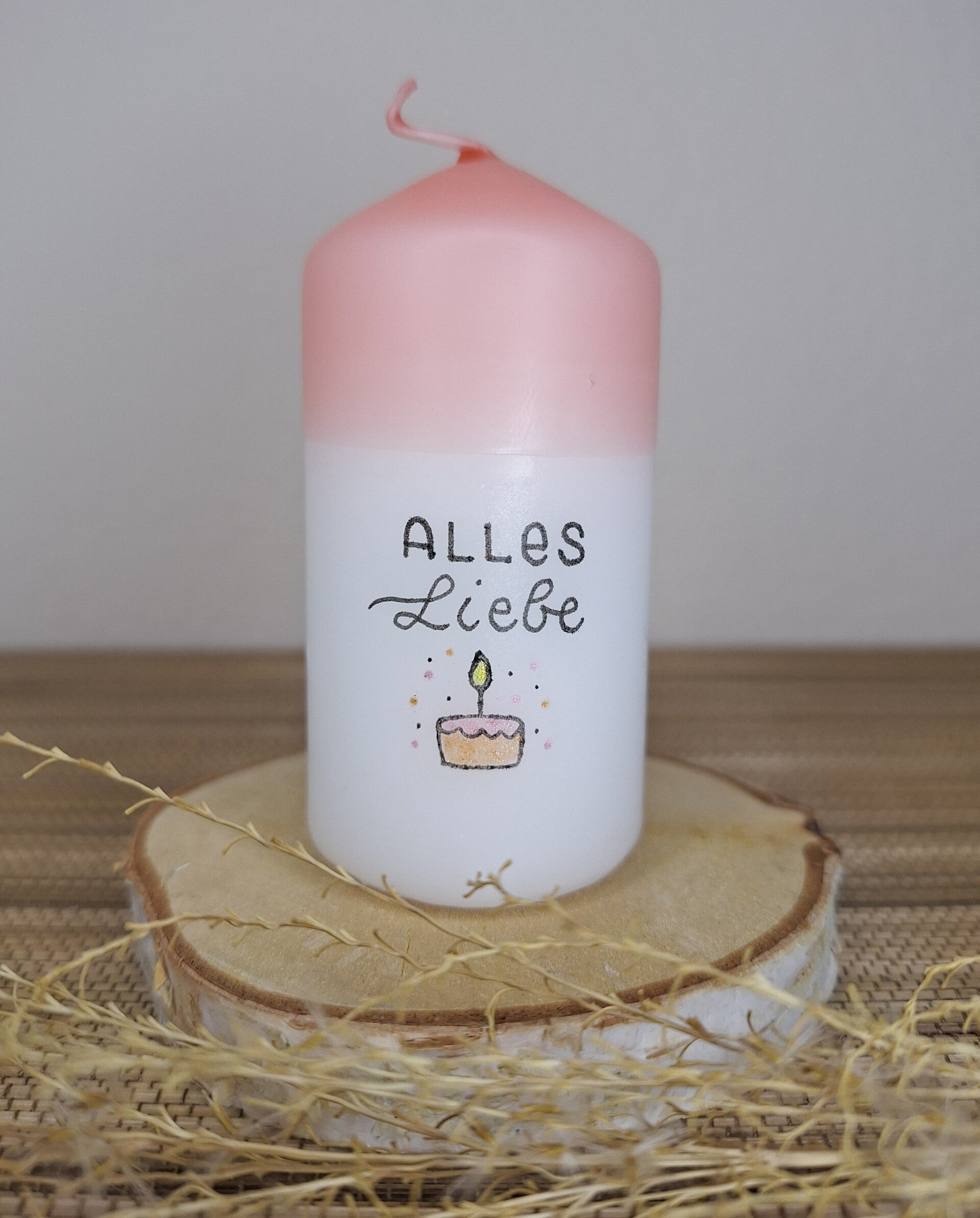 Alles Liebe - cake rosa