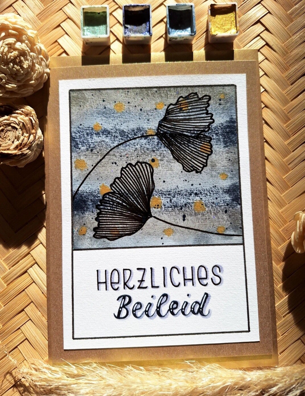 Herzliches Beileid - Trauerkarte