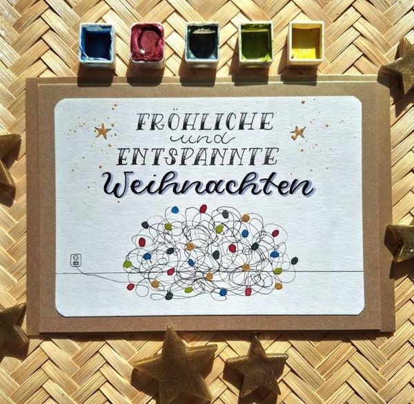 Fröhliche und entspannte Weihnachten - Kraftpapier