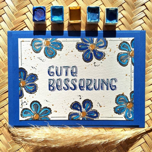 Gute Besserung - blau