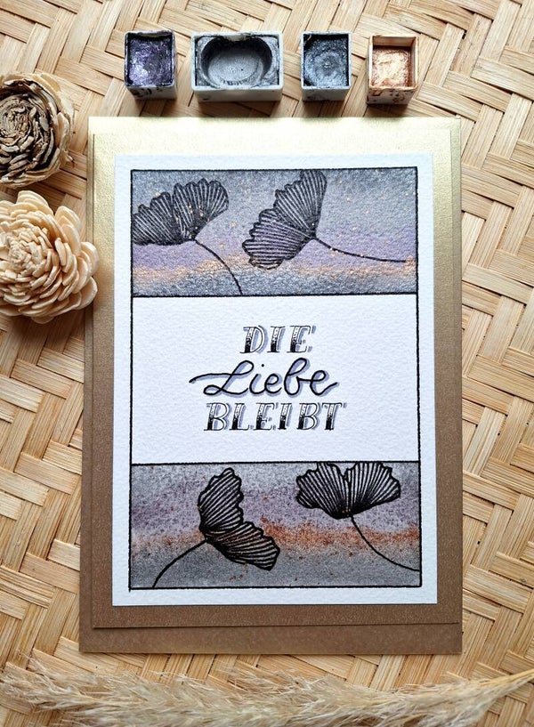 Die Liebe bleibt - Trauerkarte