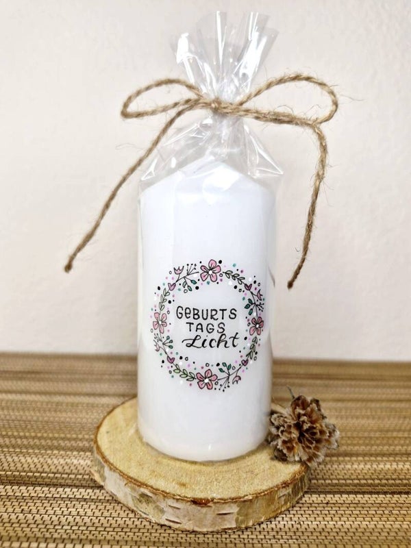 Geburtstagslicht - rosa