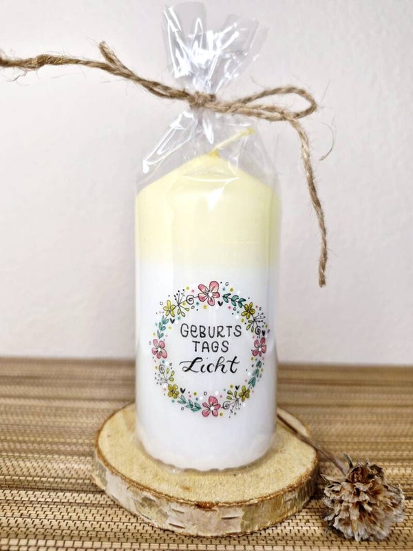 Geburtstagslicht - koralle