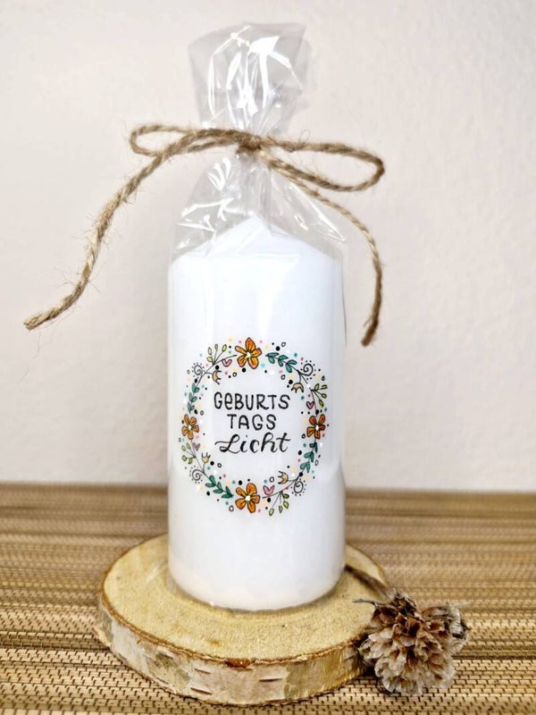 Geburtstagslicht - orange