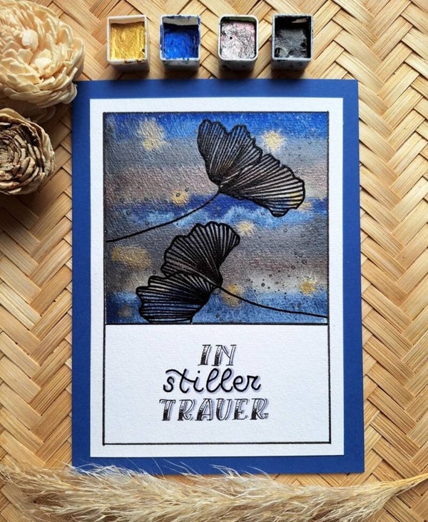 In stiller Trauer - blau