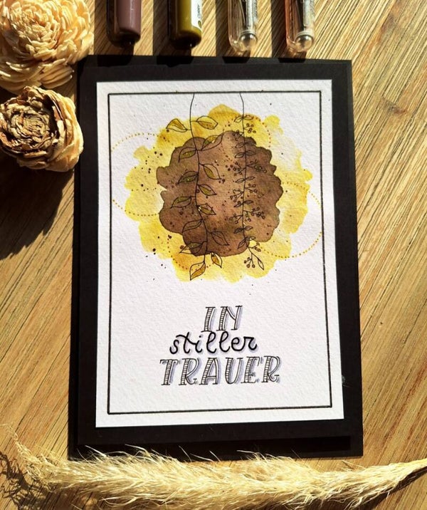 In stiller Trauer - schwarz