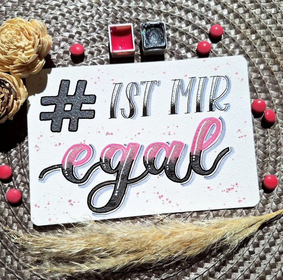 # ist mir egal - Postkarte