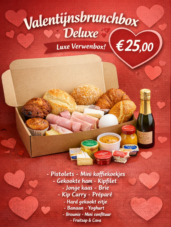 💝 Valentijnsbrunchbox – DELUXE