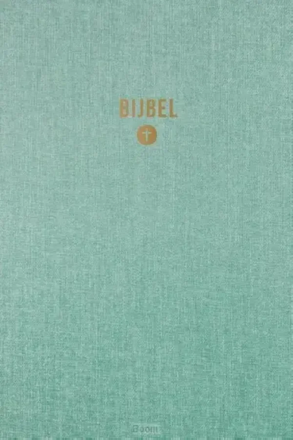 HSV Bijbel 10x15 linnen groenwit