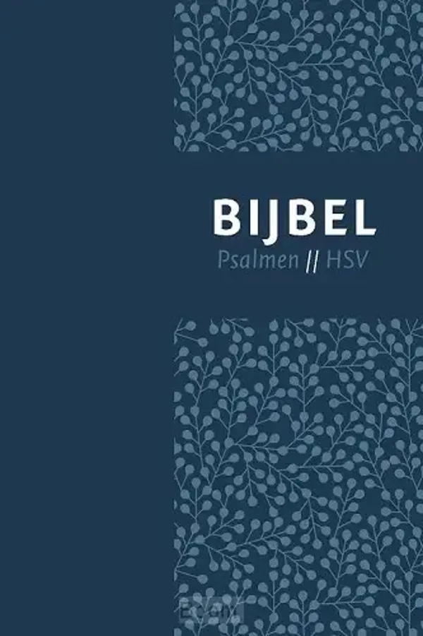 Bijbel (HSV) met psalmen - vivella blauw