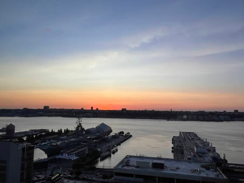 Uitzicht over de Hudson River