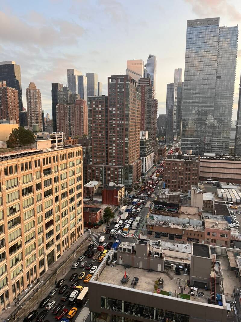 Uitzicht op Lower Manhattan &amp; 11th avenue