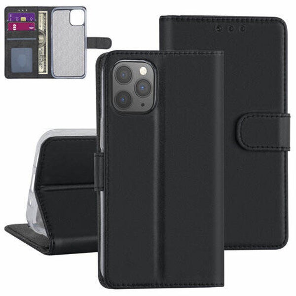 Apple iPhone 12-12 Pro zwart Booktype hoesje