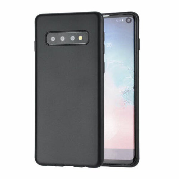 Binnenstructuur Zwart TPU Backcover voor Samsung Galaxy S10 -Zacht en duurzaam