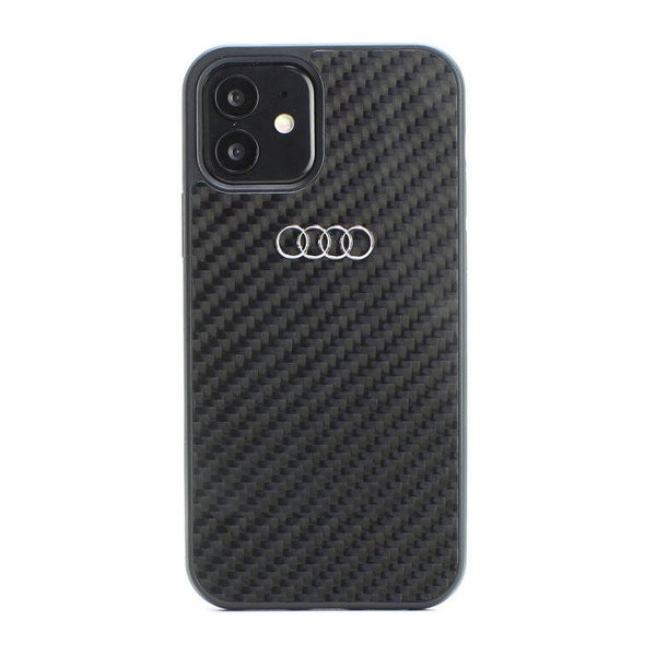Audi Apple iPhone 11 Pro Zwart Backcover hoesje R8 Serie - Carbon Fiber