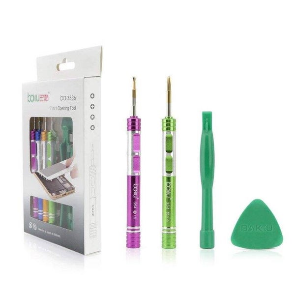 BAKU ba-3336 Multi-Function Screwdriver Opening Kit Cell Phone Repair Tool 7 in 1 Set (A Type)