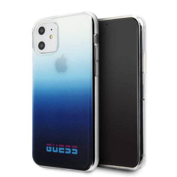 Guess Apple iPhone 11 Blauw Backcover hoesje