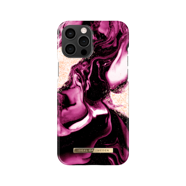 iDeal of Sweden iPhone 13 Backcover hoesje - Fashion Case - Golden Ruby Marble