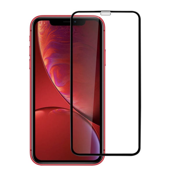 Apple iPhone XR Soft Touch Zwart Screenprotector - Schermbescherming - Tempered Glas