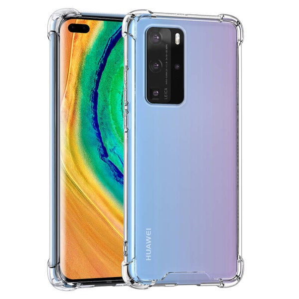 Huawei P40 Pro Transparant Backcover Extra Stoothoek hoesje - silicone