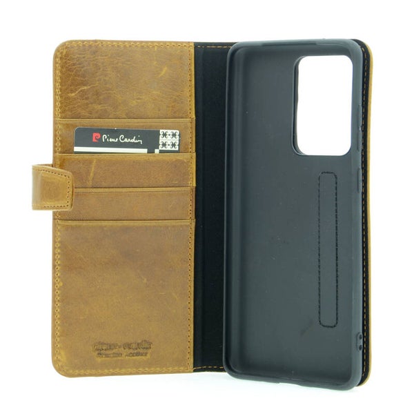 Pierre Cardin Samsung Galaxy S20 Ultra Booktype hoesje Echt leder