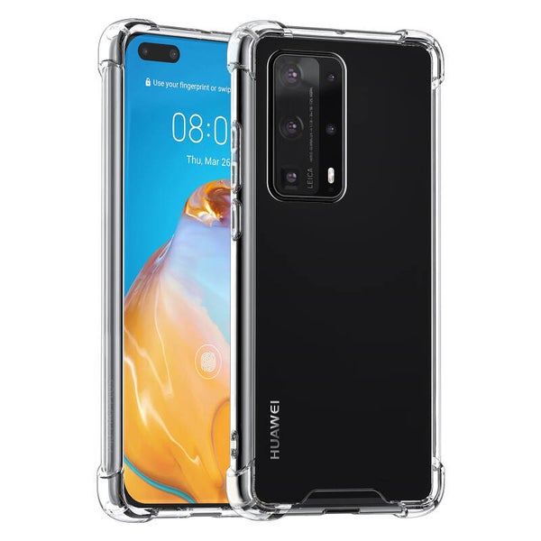 Huawei Huawei P40 Pro plus Transparant Extra Stoothoeken Backcover hoesje - silicone