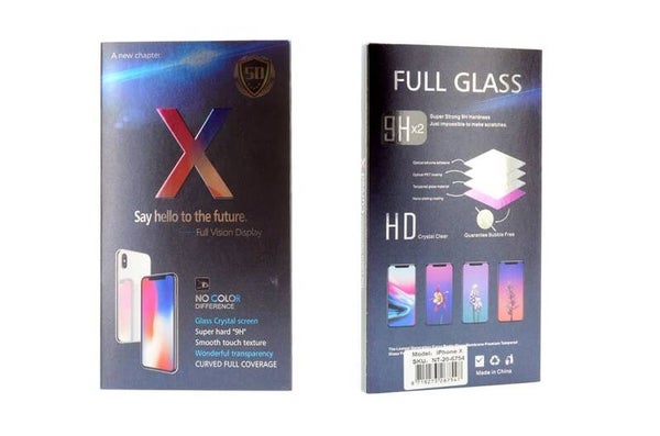 Screenprotector voor Apple iPhone X-Xs - Wit