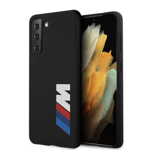 BMW Samsung Galaxy S21 Plus Zwart Backcover hoesje - Big Logo