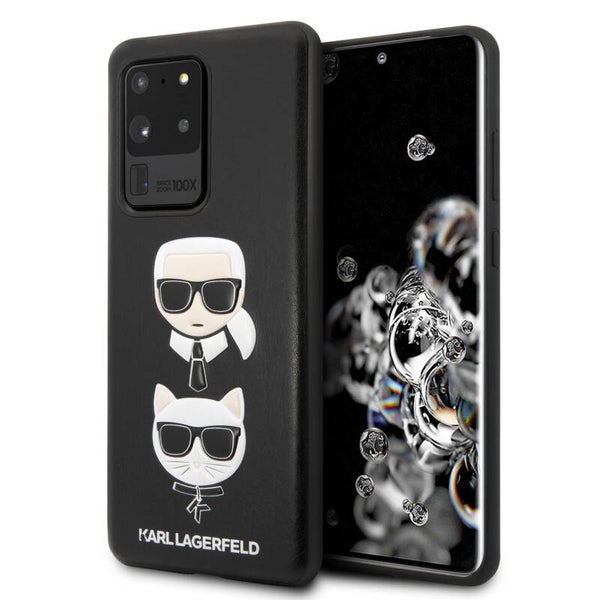 Karl Lagerfeld Samsung Galaxy S20 Ultra Afdrukken Backcover hoesje - Leer In reliëf