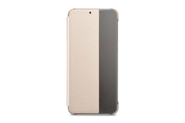 Huawei P20 Book Case hoesje - Goud - Kunststof - TPU