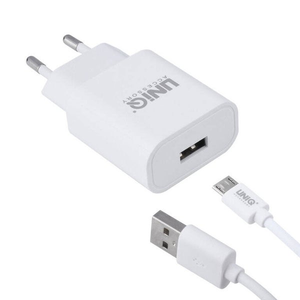 UNIQ Accessory Qualcomm 2.0 Quick travel charger - Micro USB Wit