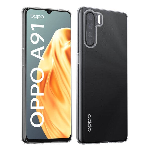 Oppo A91 TPU Backcover - Transparant
