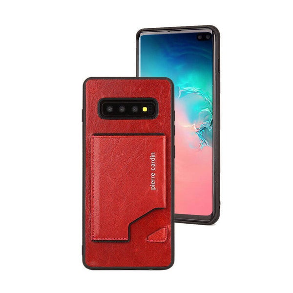 Pierre Cardin Backcover voor Samsung Galaxy S10 Plus - Rood