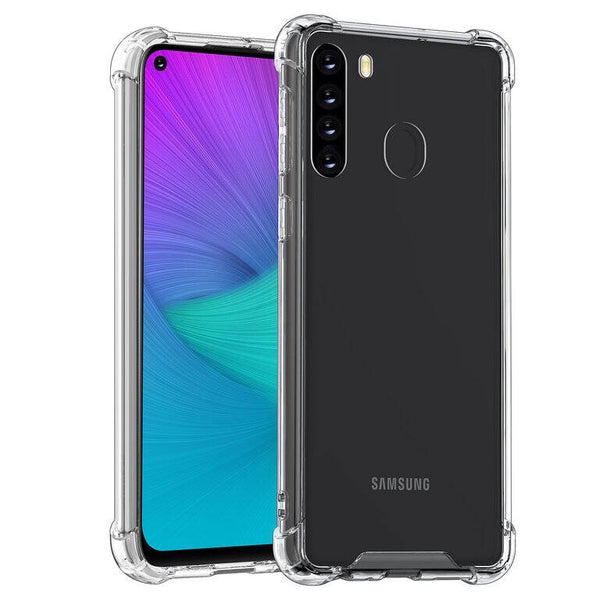 Samsung Galaxy A21 Transparant Backcover hoesje - shockproof - silicone