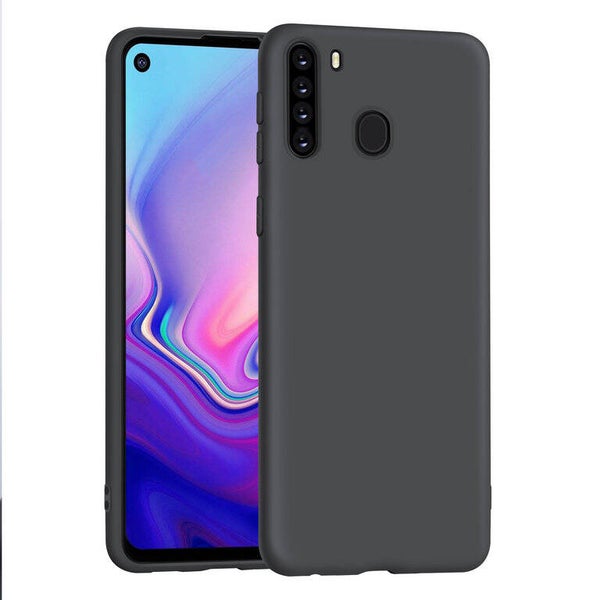 Samsung Galaxy A21 zwart Backcover hoesje - silicone