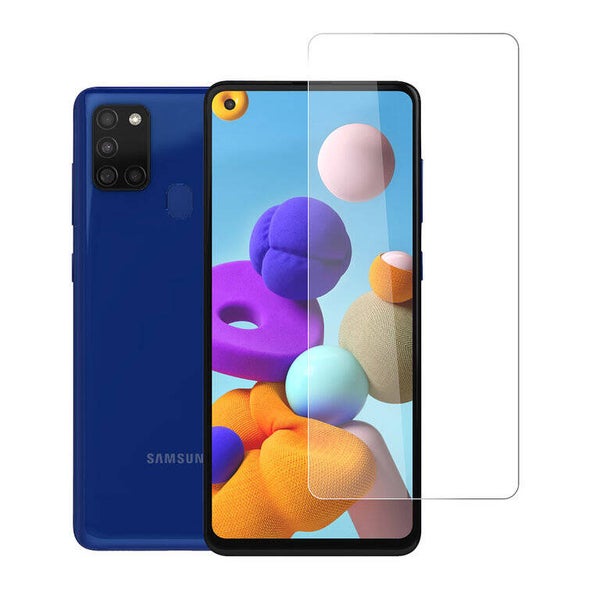 Samsung Galaxy A21S Transparant Screenprotector - Gehard glas
