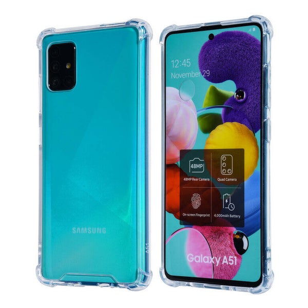Samsung Galaxy A51 Transparant Backcover hoesje - Anti schok
