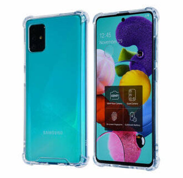 Samsung Galaxy A71 Transparant Backcover hoesje - Anti schok