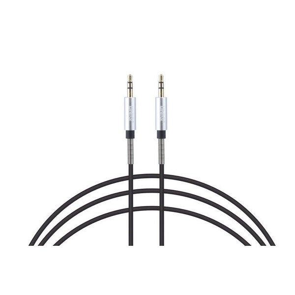 UNIQ Accessory Audiokabel 1.2m Anti-Winding Zwart