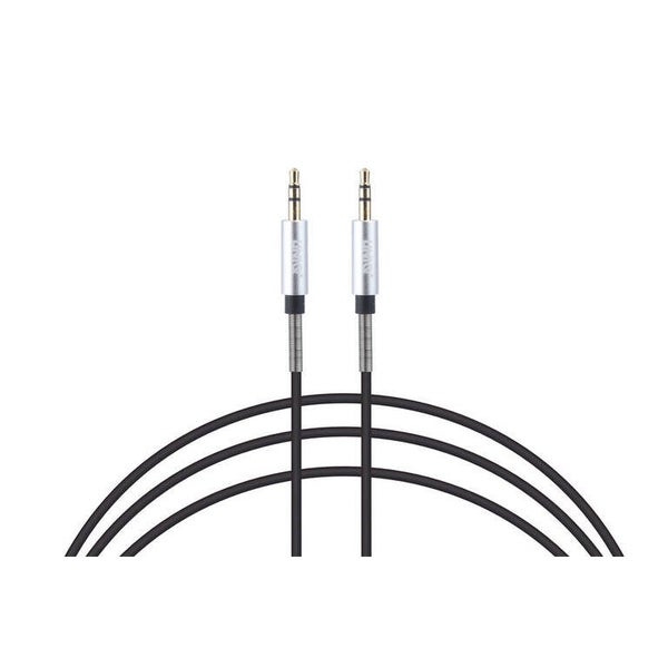 UNIQ Accessory Audiokabel Anti-Winding AUX - Zwart