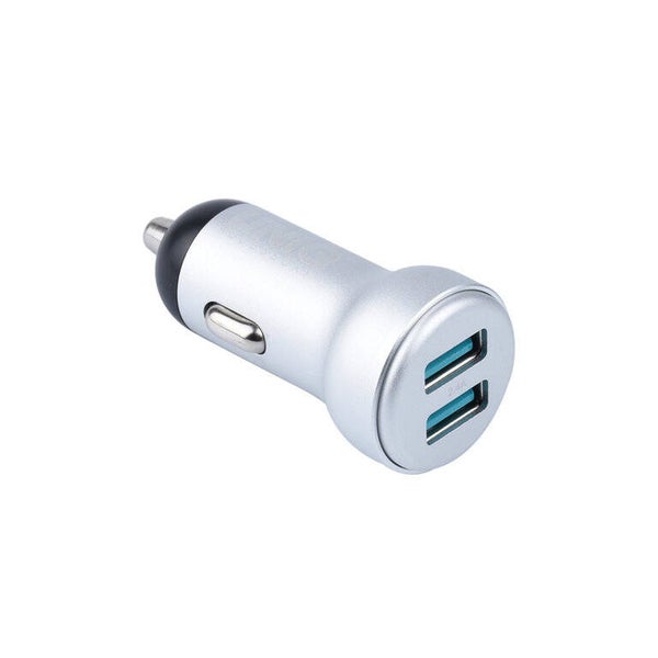 UNIQ Accessory Autolader Micro 2x USB - Zilver