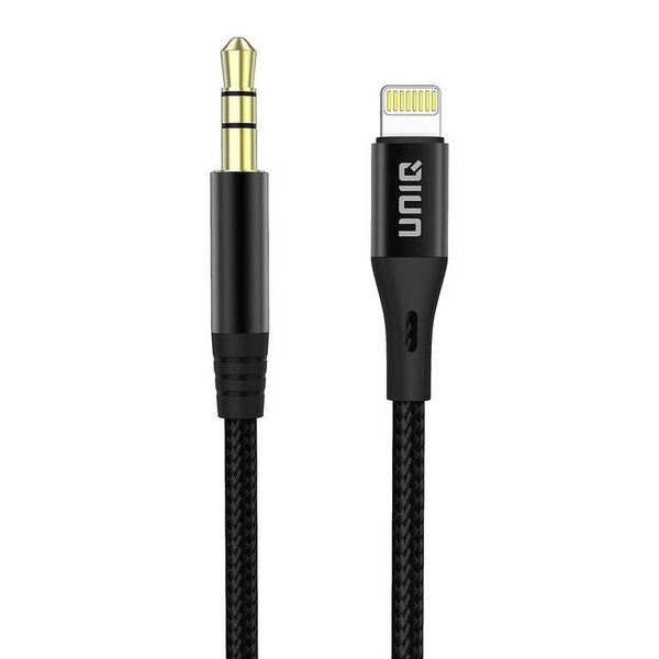 UNIQ Accessory Jack 3.5mm to Lightning adapter - Zwart